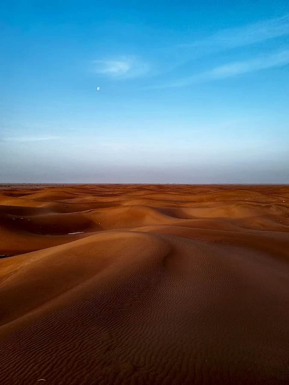 Infinite dune horizon at Erg Chegaga