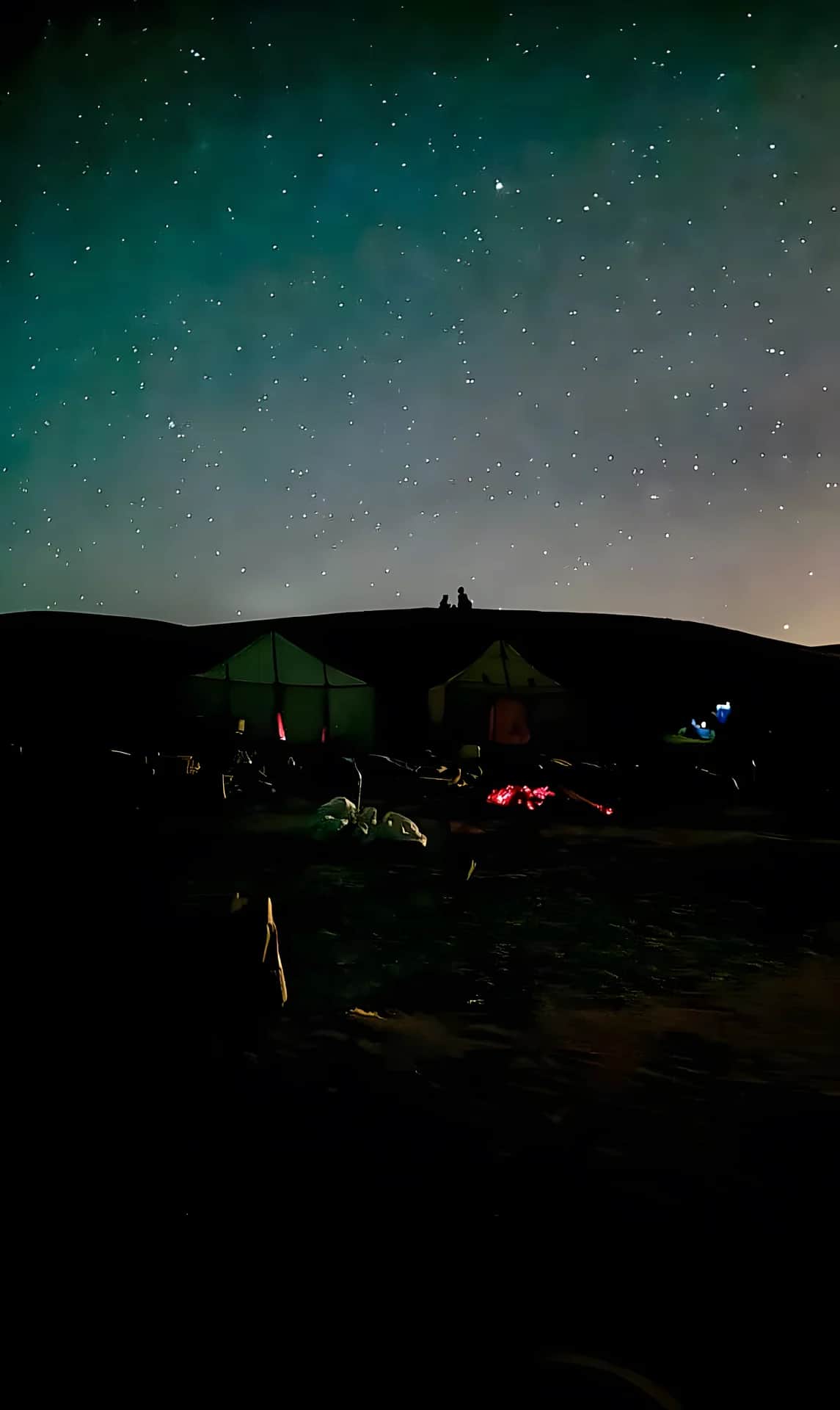 Magical night at the camp under the Milky Way